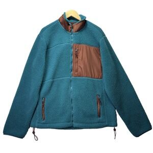 Aeropostale Fleece Jacket Men's XL Full Zip Coat Sherpa VTG Y2K